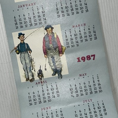 Norman Rockwell Calendar 1987 Cliffs Notes Americana Art Brown & Bigelow 8x36