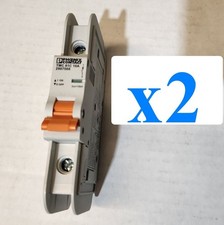 x2 NEW PHOENIX 2907566 Thermomagnetic CIRCUIT BREAKER 10A 1POLE