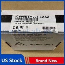 Emerson IC695ETM001-LAAA Ethernet Module for RX3i PLC NEW in Box US Free TAX