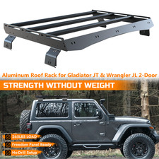 265lbs Roof Rack For Jeep Gladiator Jt Wrangler Jl 2-door Alum Cargo Carrier