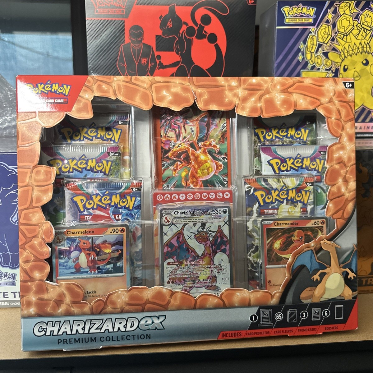 Pokémon TCG: Charizard ex Premium Collection Box - 6 Packs