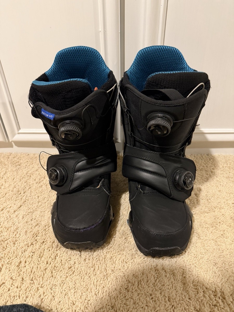 Burton Photon Wide Step On Men's Snowboard Boots Black Size 10