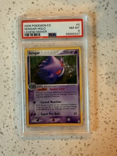 Pokémon Gengar EX 5/92 Legend Maker Holo Rare PSA 8 Stage 2 2006