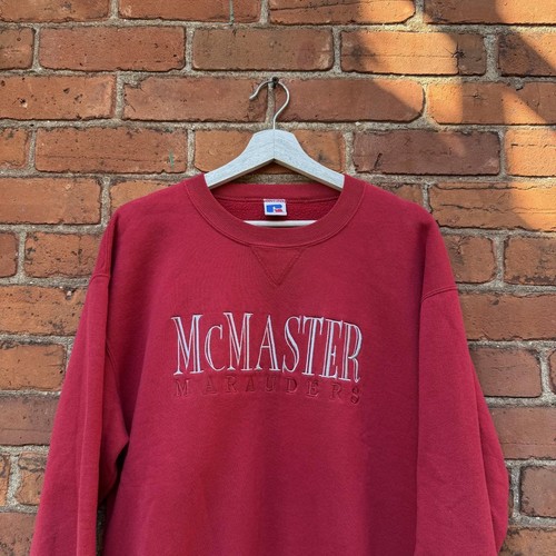 vintage mcmaster university Russell athletic sweatshirt 90s
