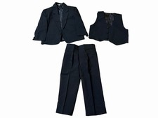 WEIKEXI Boy's Black Formal Suit -Includes Jacket Pants  Vest Toddler Sz 2T NWOT