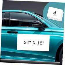 Blank Car Magnets with 40 mils -4 Pack 24  x 12  Rounded 24 X 12 inch 4 pack