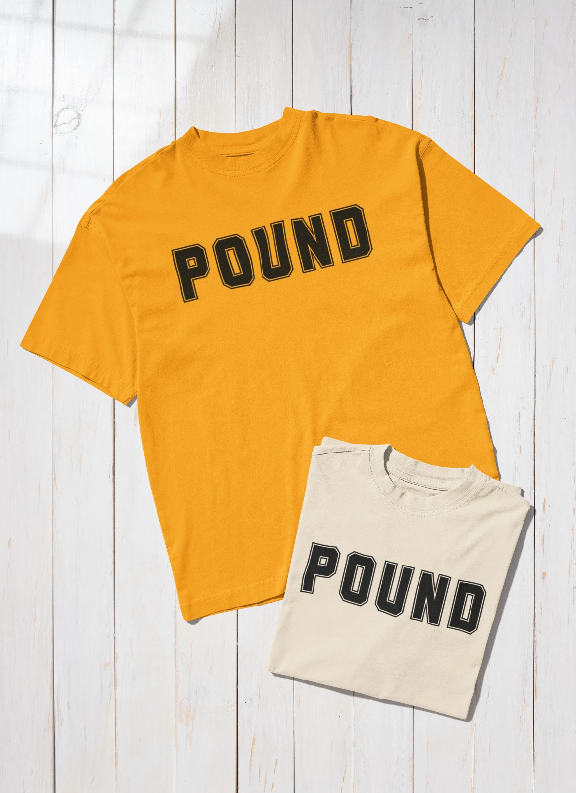 POUND Tee Shirt Mustard Jersey Unisex Urban Wear Premium Gift T-Shirt Bone
Opens in a new window or