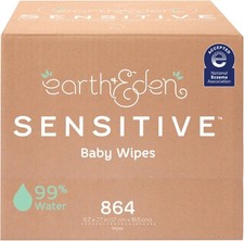 Sensitive Baby Wipes Gentle on Skin 6.7 x 7.7 in 864 ct Eco-Conscious