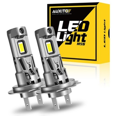 AUXITO H7 LED Headlight Bulb Kit High Beam 6500K Cool White Bulbs Bright Lamp XH