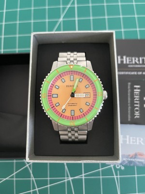 HERITOR Edgard Men's Automatic Sea Wolf Watermelon