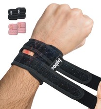 HGBOO 2-Pack TFCC Wrist Brace Support for Ulnar Pain, Carpal One Size, Black