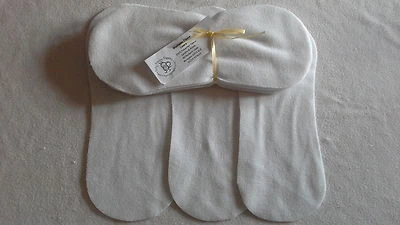 EASY PEASY Fleece nappy liners Pack 15 white micro fleece! Washable shaped nappy liners