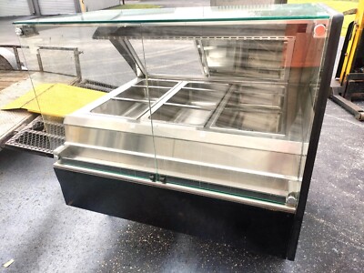 48'' Hussman Hatco 3 Well Glass Heated Hot Warmer Display Case - QHV-4HWBH-43D #2