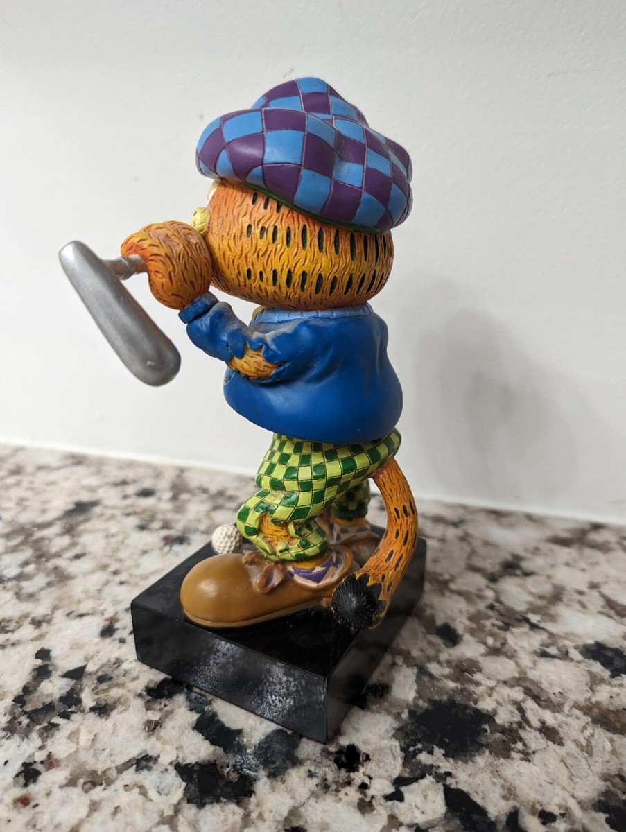 Garfield golf player Bobble Head Figure desk office deco Westland