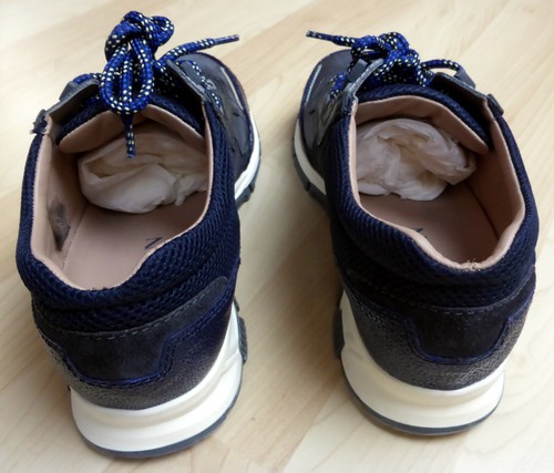 Lanvin, Paris, Mesh Sporty Running designer trainers, Navy/Grey, UK 7 - Picture 5 of 9