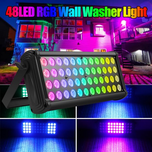 200W 48LED RGB Wall Wash Light Bar Stage Lighting DMX512 DJ Disco Party Lights - Picture 4 of 17