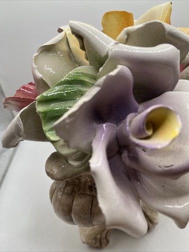 Centro de mesa de porcelana vintage Capodimonte hecho en Italia - Imagen 9 de 9