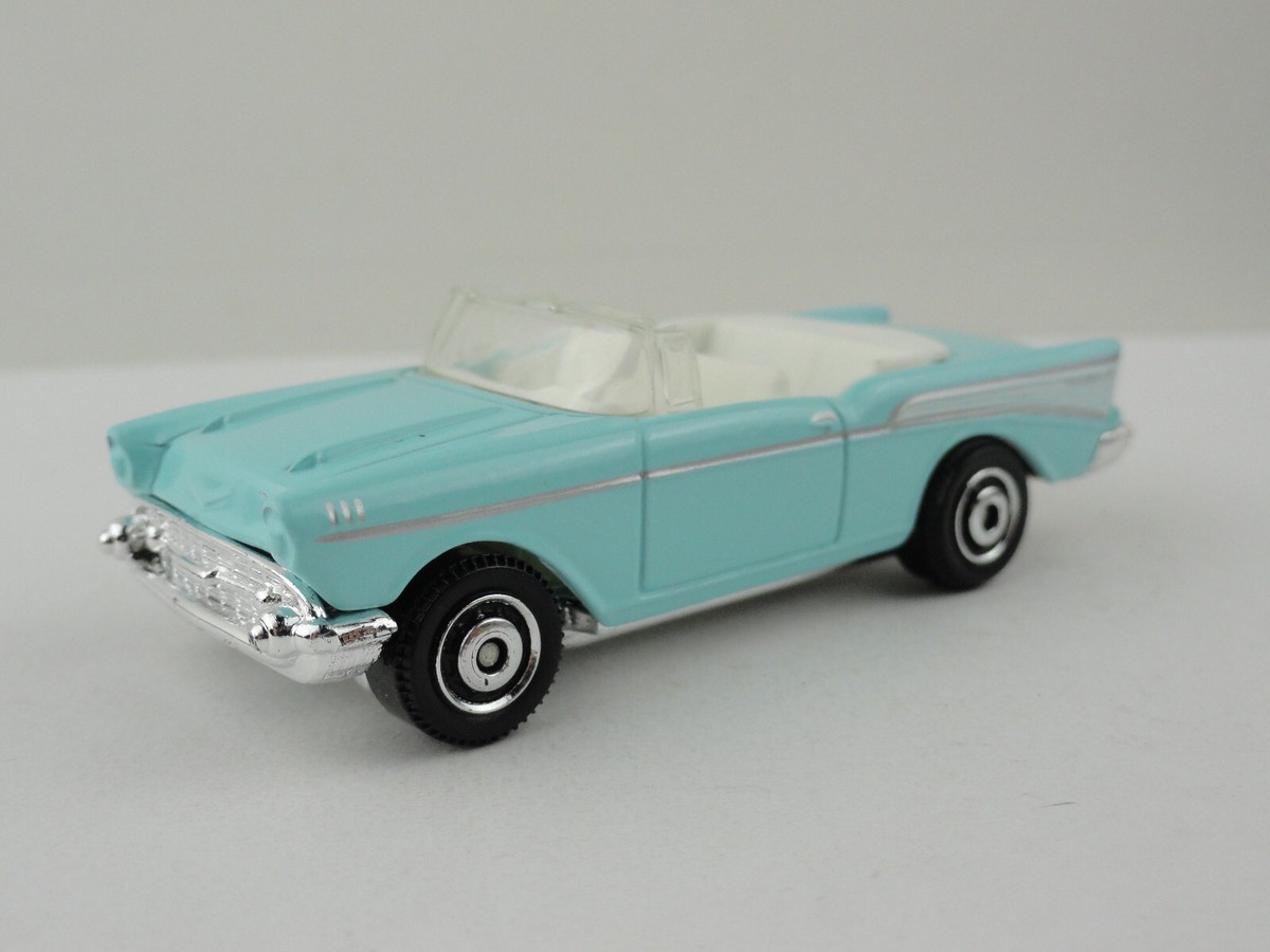 ミニカー MATCHBOX Chevrolet Bel Air Convertible 2013 Matchbox #15 '57 Chevy Bel Air Convertible (Light Blue