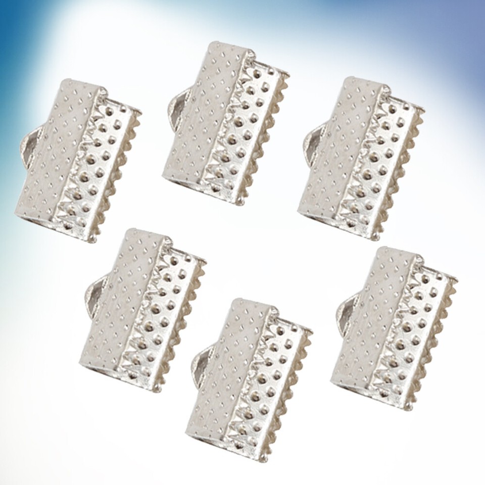 100 PCS Pinch Crimp Ends Fastener Clasps Clamps Jewelry Making eBay