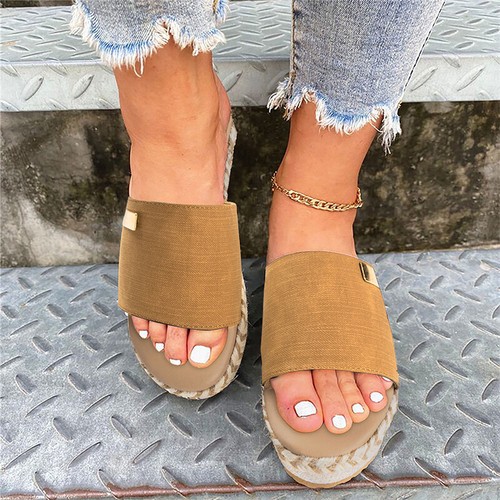 Women's Wedge Sandals Slip On Slides Ladies Retro Platform Indoor&Outdoor - Bild 20 von 72