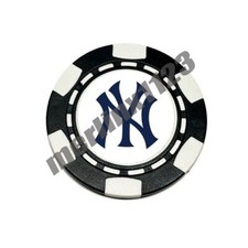 New York NY Yankees Dia-magnetic Clay Poker Chip Golf Ball Marker Card Guard