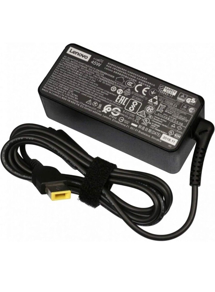 Genuine Lenovo 45W Laptop Charger - 20V 2.25A - Model ADLX45NDC3A - UK Plug - Used, Tested Working