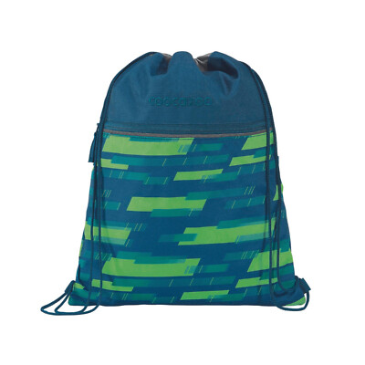 Coocazoo Sportbeutel Turnbeutel Lime Stripe, passend zum Schulrucksack