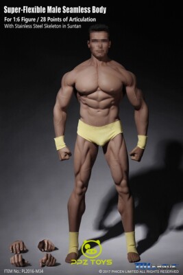 SUPER FLEXIBLE FIGURE 【PL2016-M34】 Amazon.com: Phicen 1/6 Scale Super Flexible Male Muscular