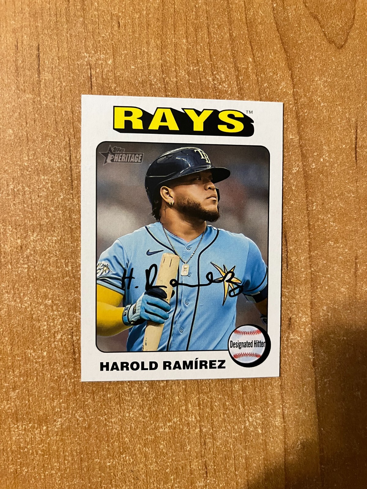 2024 Topps Heritage - Harold Ramirez - #72 White Border Parallel
