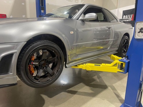 R35 GTR brake kit to suit Skyline R32 R33 R34 - Cross Drilled Discs - Picture 18 of 22