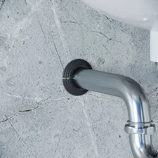 Renovators Supply Black Radiator Pipe Flanges Aluminum Escutcheon Ring Plate