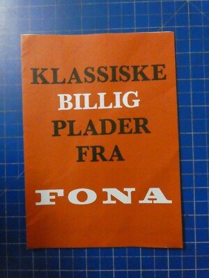 FONA Klassiske Billig Plader fra Schallplatten Katalog K2268