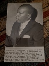 1965 LEON AMEER FORMER BODYGUARD MALCOLM X BLACK DEAD  CIVIL RIGHTS NEGRO PHOTO