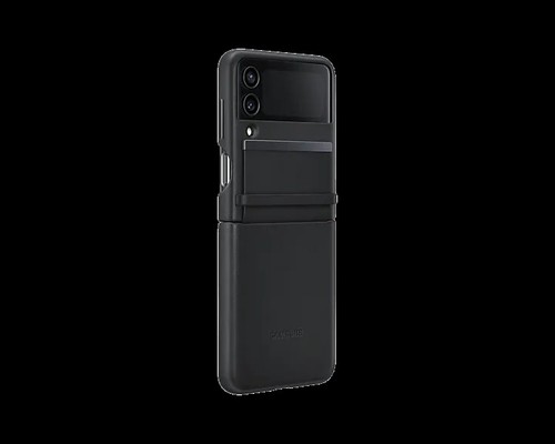 Genuine Samsung Galaxy Z Flip4 Flap Leather Cover Case Black / Blue / Pink - Picture 5 of 19