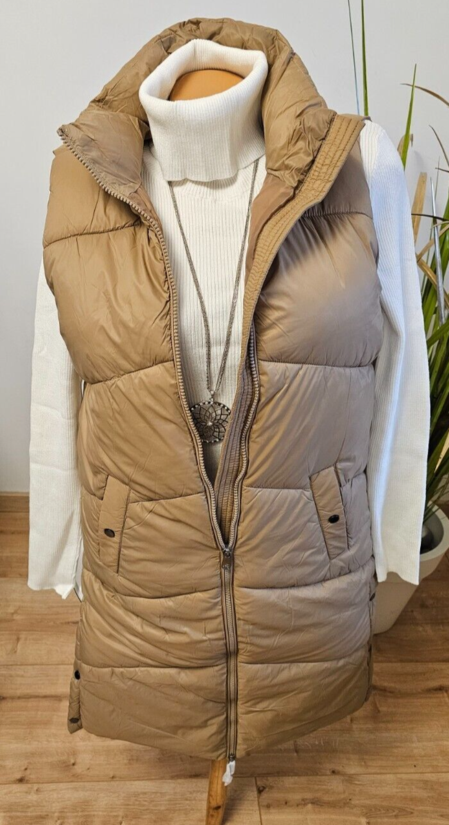 Longweste Weste Lang Ohne Ã¤rmel Vero Moda Weste S Hellbraun