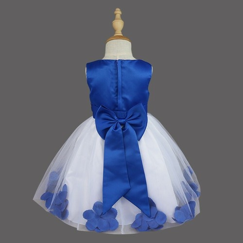US Flower Girls Princess Dress Kids Wedding Bridesmaid Formal Pageant Party Gown - Picture 68 of 108