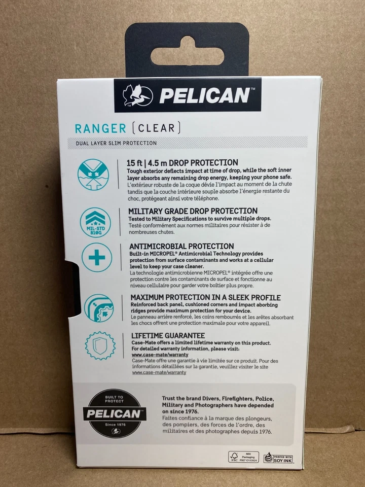 Funda Pelican Ranger para Apple iPhone SE 2022 Transparente Delgada Calidad Premium Foto 4 de 4