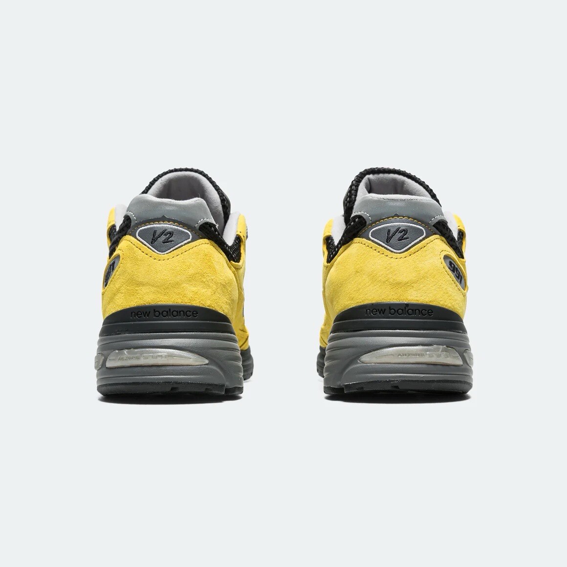 New Balance 991v2 Made in UK Yellow Black - UpThere Exclusive 