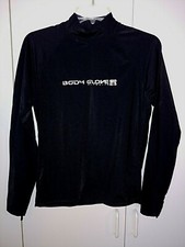BODY GLOVE BLACK LS WETSUIT TOP-YOUTH L-BARELY WORN-NYLON/SPANDEX-GREAT