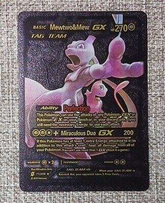 Carta Pokemon Mewtwo E Mew Gx