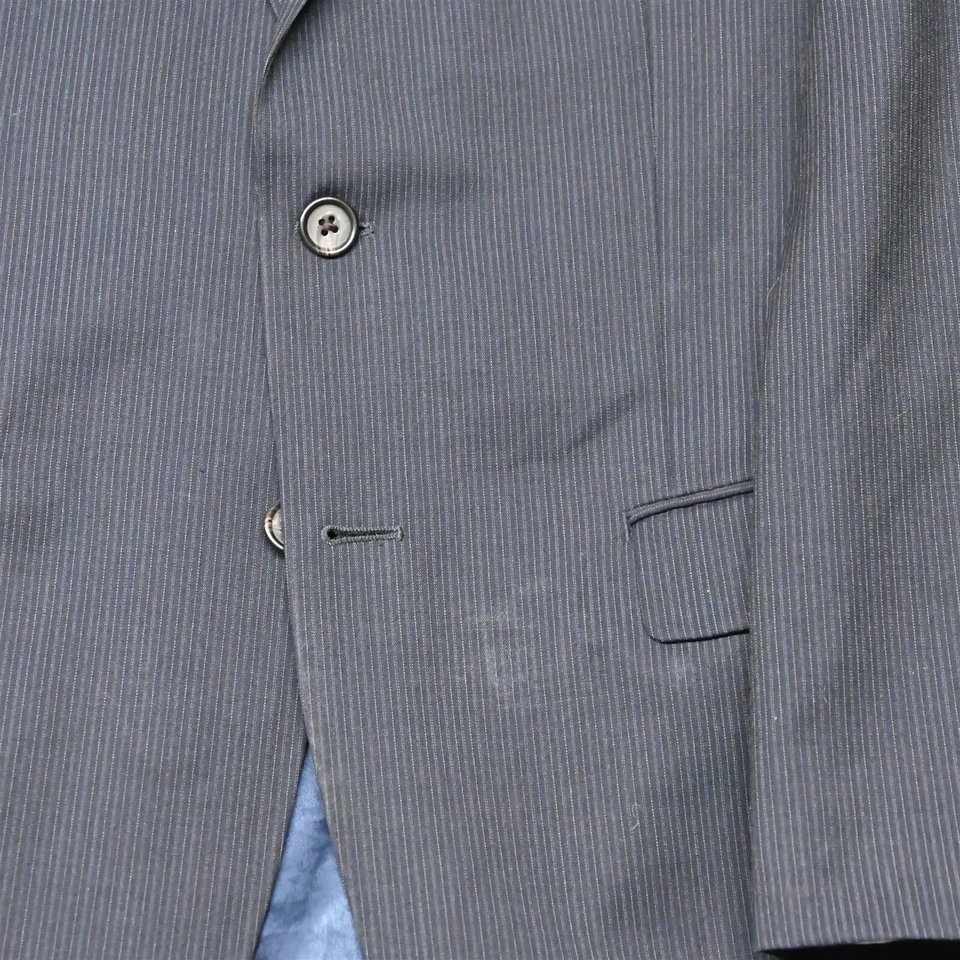 Ralph Lauren 38R Azul Marino Rayas 100% Lana Hombres Blazer Traje Chaqueta Abrigo Deportivo Foto 3 de 4