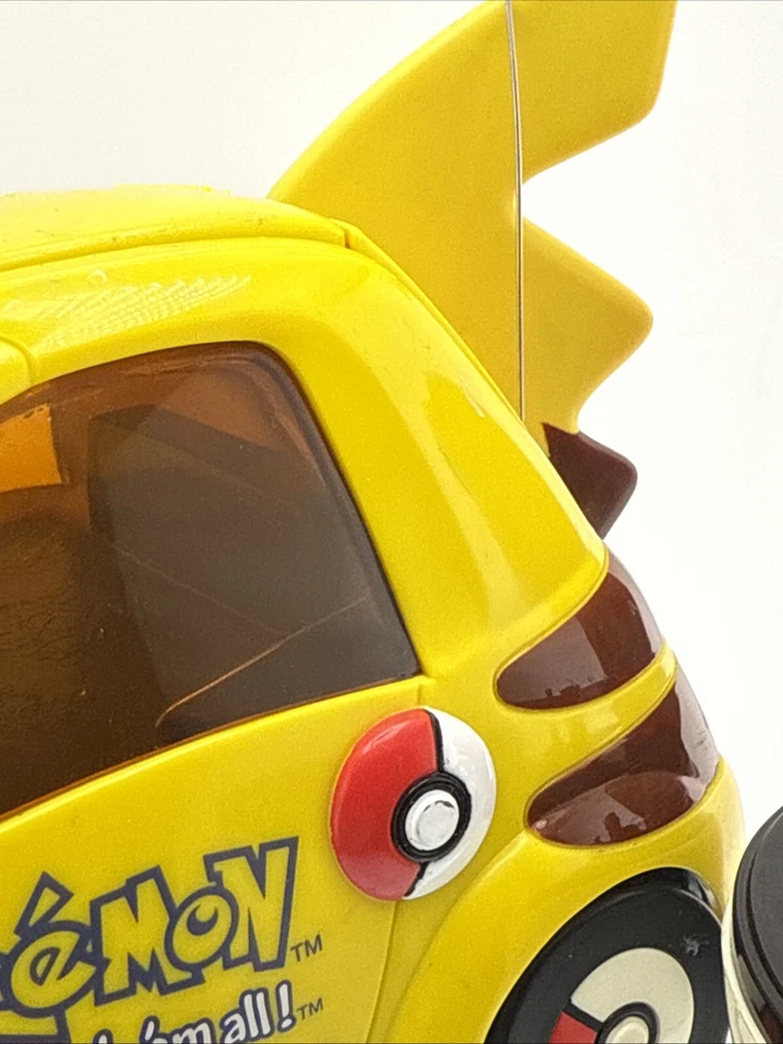 Vintage Pokémon Pikachu RC Car Remote Control & Poke Ball - Works - Image 3 of 4