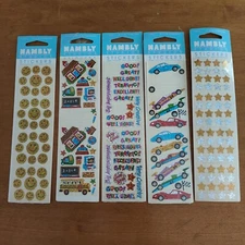 Hambly Studios Prismatic Sticker Lot Of 5 Sealed Teacher Encouragement Package