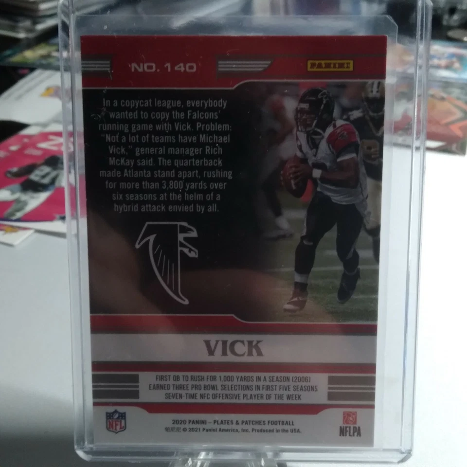 2020 Legends Plates And Patches Michael Vick 15/35 - Image 2 of 2