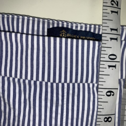 Brooks Brothers Womens Pants 8 Blue Seersucker Summer Coastal Beach Preppy - Picture 7 of 11