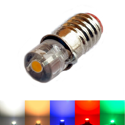 1X 10X E5 E5,5 LED Minatur Adventstern Weihanchtsstern warmweiß Birne Lampe 6V