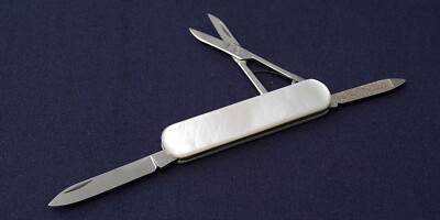 Victorinox Special Model M.O.Pearl 3-Blade Old Unused 1980s