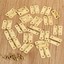 Wooden jewellery cabinet, opening door + 7 mini drawers 40.5 x 30.5 x