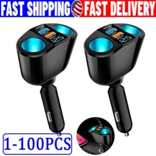 Outlet Dual USB Car Cigarette Lighter Socket Splitter Power Adapter Charger lot