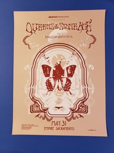 Queens of the Stone Age Poster, Sacramento, CA, 5/31/05, SE, LE, Decabet, M/NM